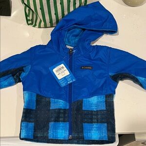 NWT Columbia Toddler Steens Overlay Fleece Hoodie - Size 18-24 Month